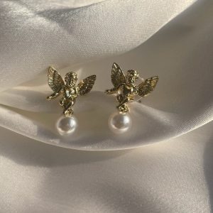 Angelic Pearl Drop Earrings